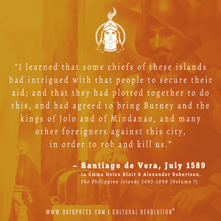 Excerpt from Don Santiago de Vera's letter